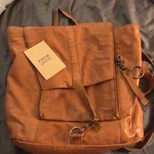 Frye leather backpack